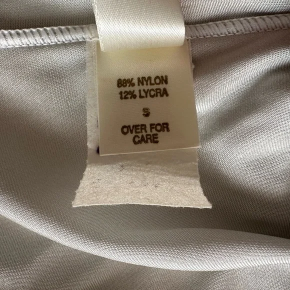 Vintage Gold Crown Label Victoria’s Secret Union Made Metallic Silver Swimsuit S - Picture 8 of 10